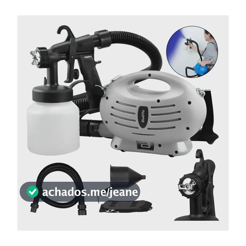 Pistola De Pintura Com Compressor Elétrico 650w