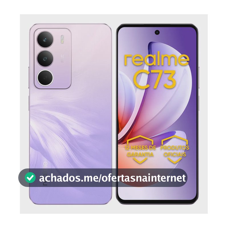Celular Smartphone Realme C73 128gb 4gb Ram Dual Sim 120hz 6000mAh Violeta