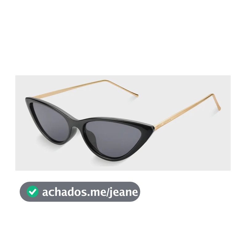 Óculos de Sol Gatinho Saint Germain Arabelle UV400 Preto