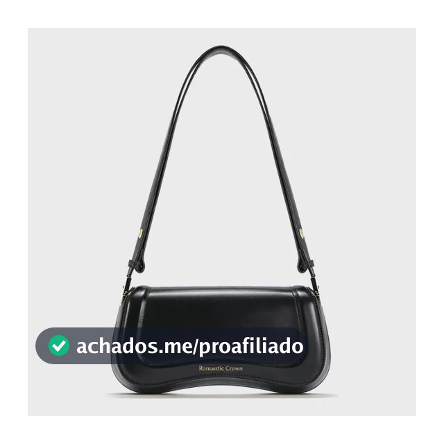 Bolsa Feminina Casual Transversal Dia Dia Preto Liso Níquel