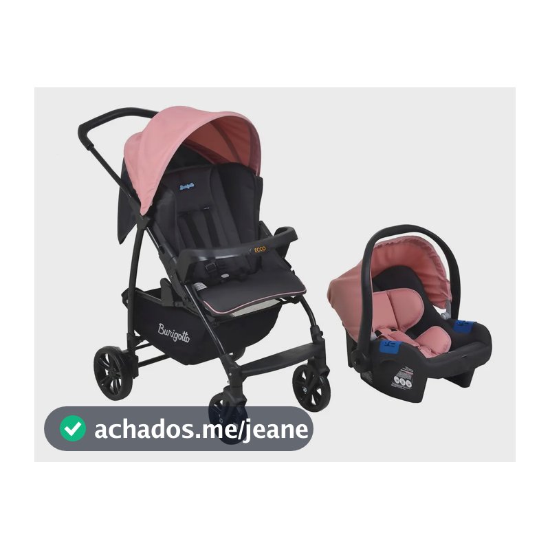 Travel System Ecco Cz Rosa - Burigotto