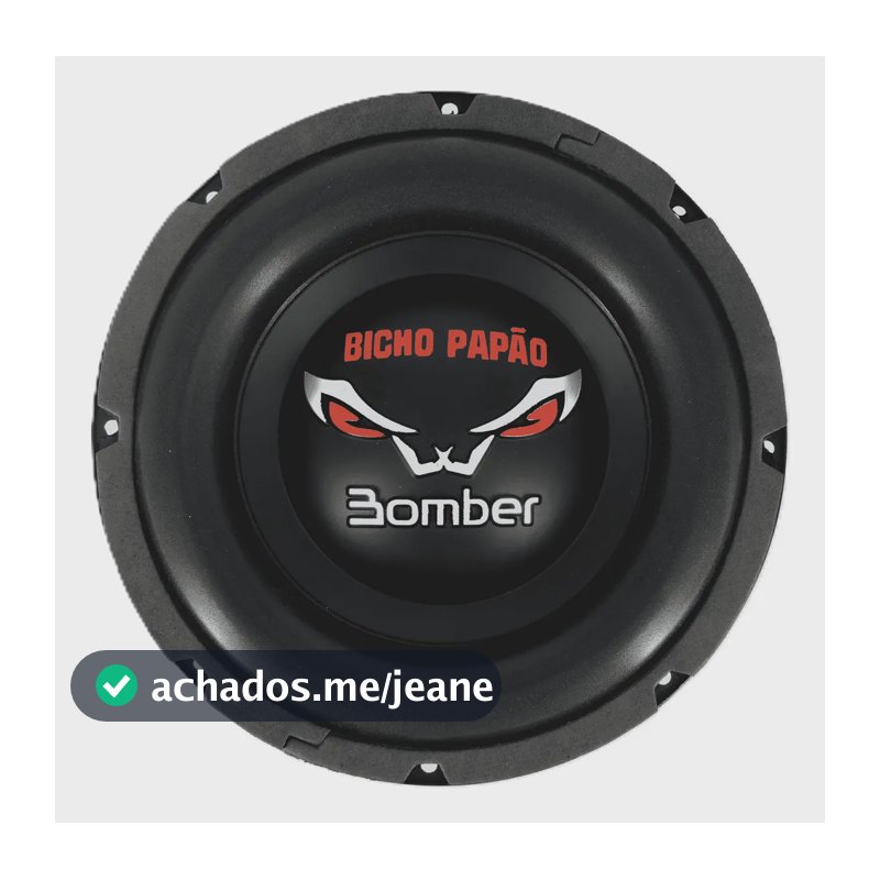 Subwoofer Bomber Bicho Papão 207 mm 600W RMS 4 Ohms Som Automotivo Grave Potente