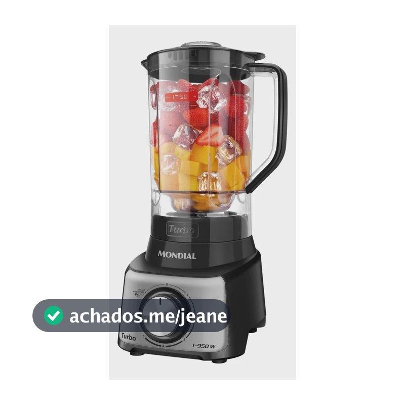 Liquidificador Turbo Mondial 950W L-950-BG