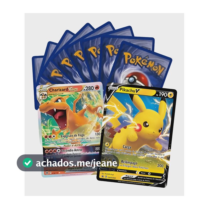 100 Cartas Pokémon Com 20 Brilhantes E 1 Ultra Rara Copag Pokémon Português