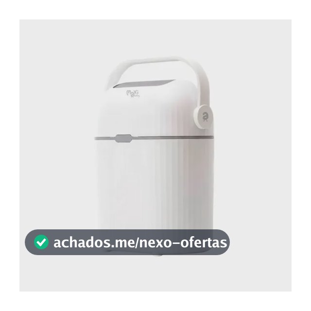 Lixeira Mágica Antiodor Descarte De Fraldas Tampa Giratória Capacidade 9L Freshcan Maxi Baby