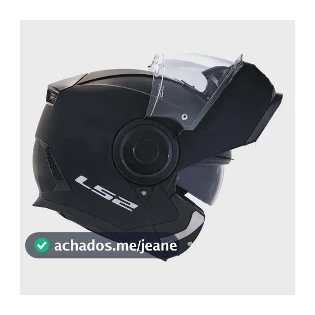 Capacete retrátil Ls2 Ff902 Scope preto mate tamanho 59-60