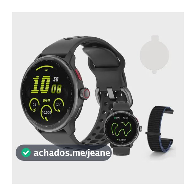 Relógio Inteligente Gps Smartwatch Amoled 3atm Sport Gps Caixa Preto