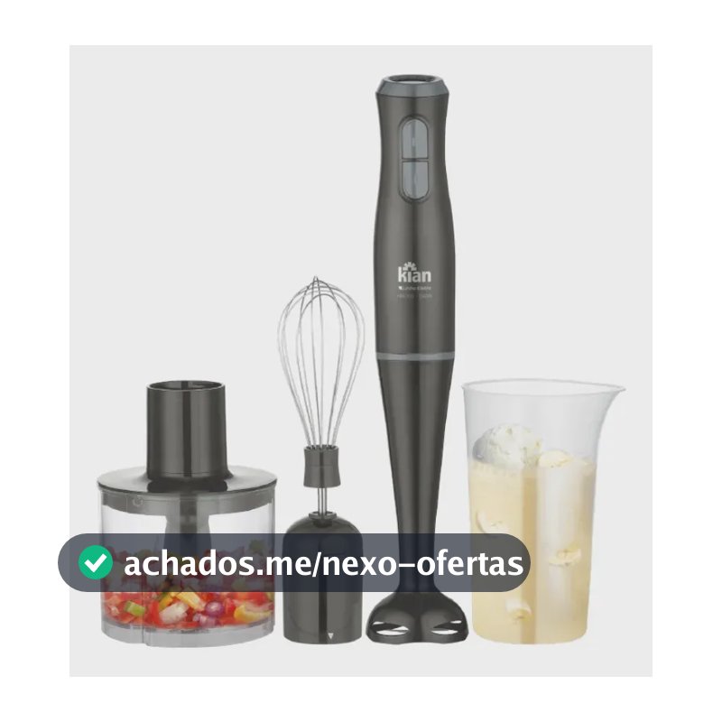 Mixer 3 Em 1 Multifunções 2 Velocidades 350w Cinza 110v - Kian