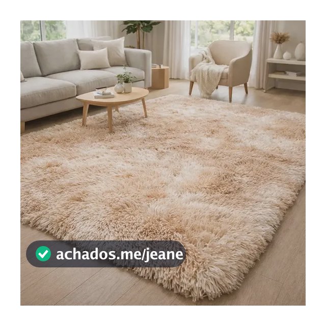 Tapete Grande 3,00x2,00 Peludo Felpudo Sala E Quarto Luxo