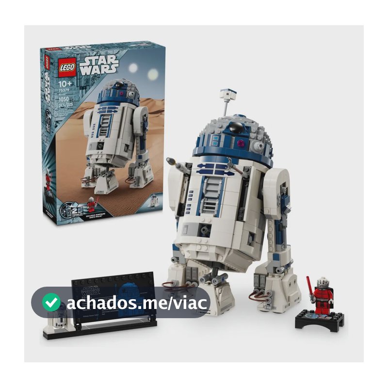 Bloco De Montar Lego Star Wars Droide R2-d2 1050pçs 75379