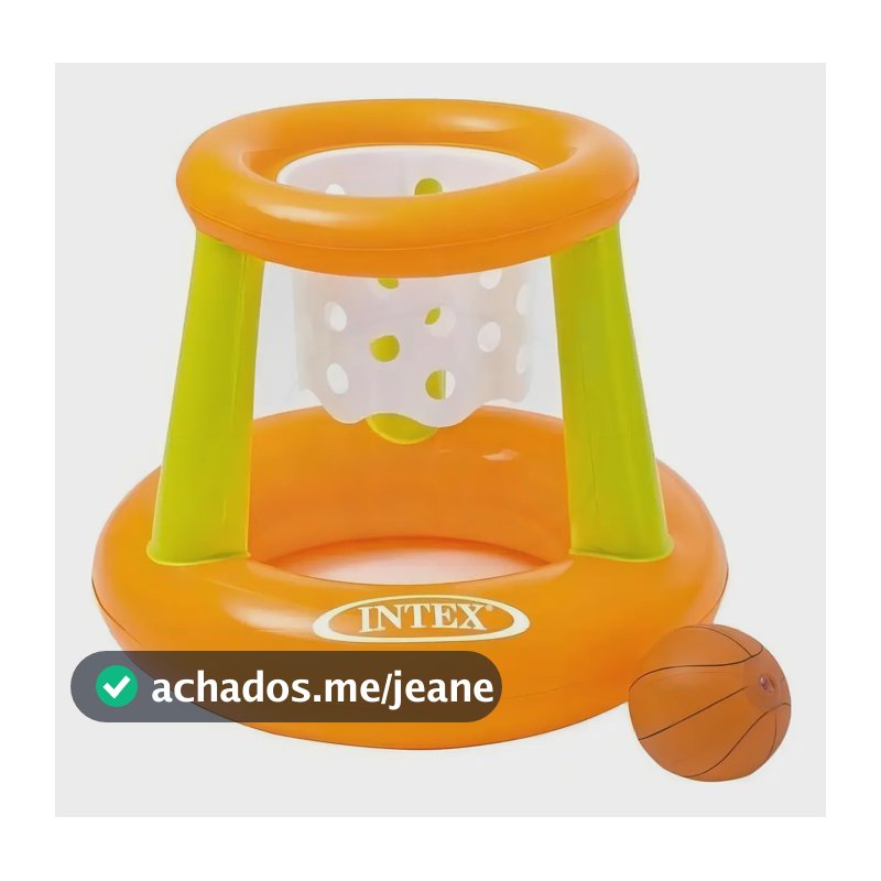 Cesta Inflável De Basquete Flutuante Piscina Infantil Bola