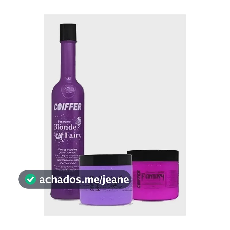 Kit Para Cabelos Com Luzes Matizador Blonde Fairy Coiffer