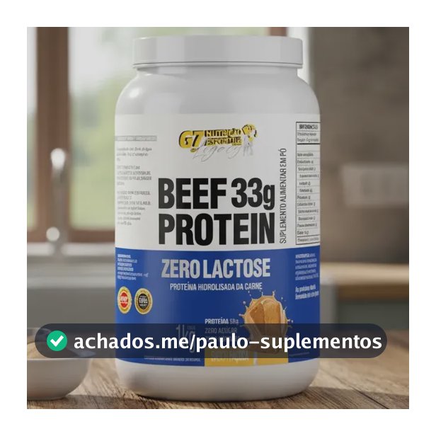 Beef Protein 33g Proteína 1kg Sabor Paçoca  - G7 Legacy Paçoca