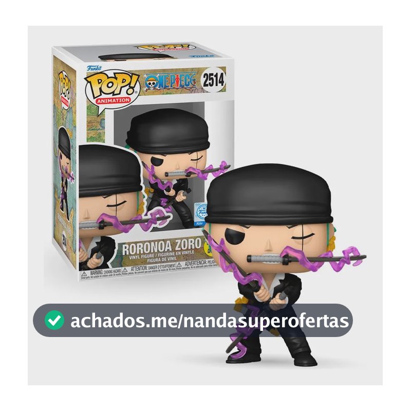 Boneco Funko Pop! Exclusivo One Piece Dress Rosa Zoro (glow)