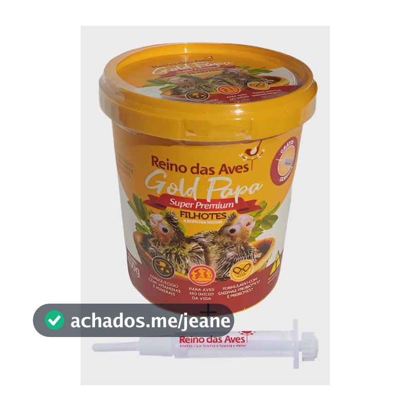 Papinha Gold Papa Filhotes Calopsita Papagaio Arara Pássaros