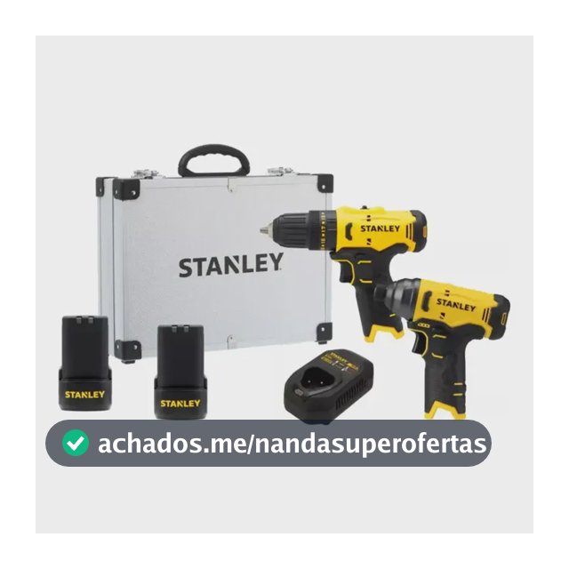 Kit Parafusadeira De Impacto E Furadeira/parafus Stanley