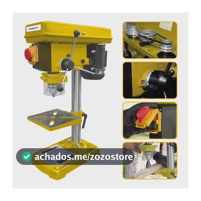 Furadeira de bancada mandril 5/8" Menegotti MFB-16 500 W