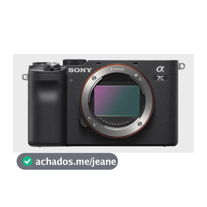 Sony Alpha 7C ILCE-7C sem espelho cor preto