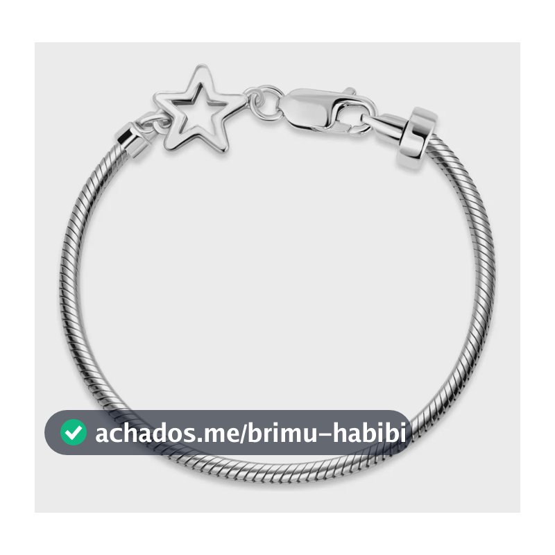 Pulseira Life Estrela Em Prata 925