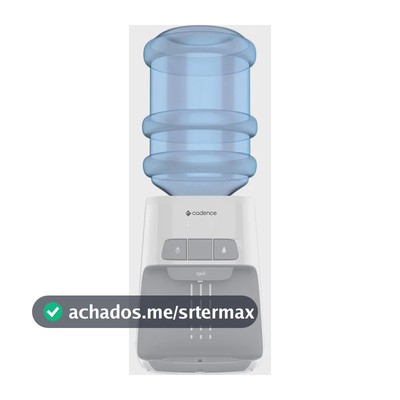 Bebedouro de mesa Cadence gela água refrigerado elétrico galão aguô BEB110 branco