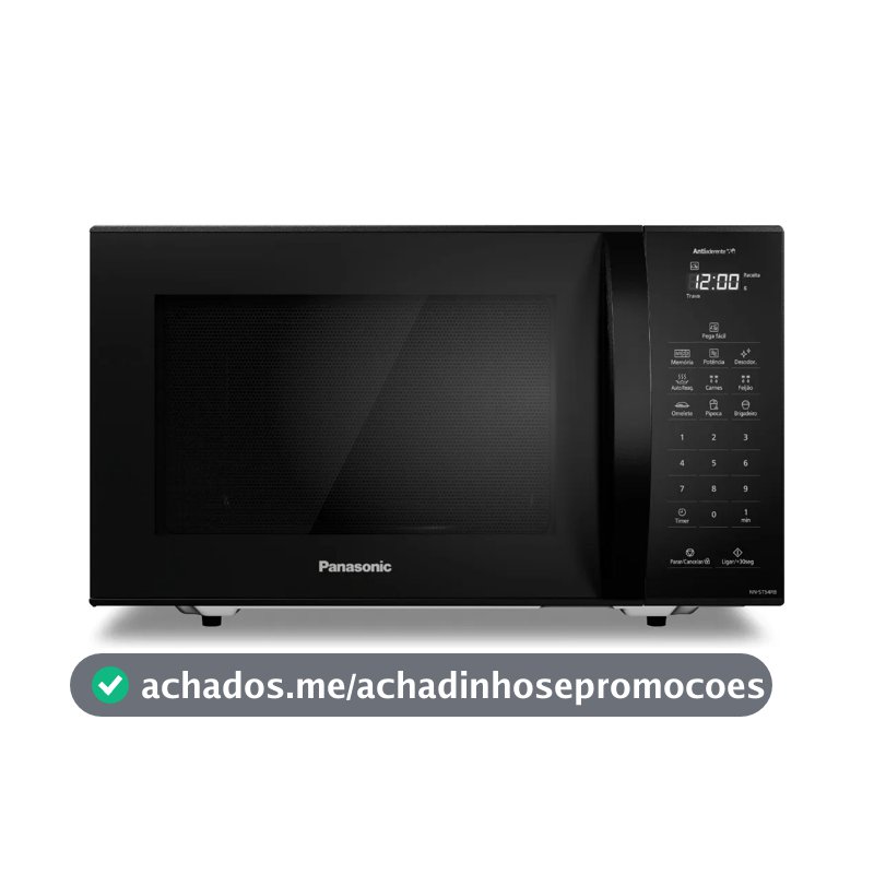 Micro-ondas Panasonic Nn-st54rbru 27 Litros Preto