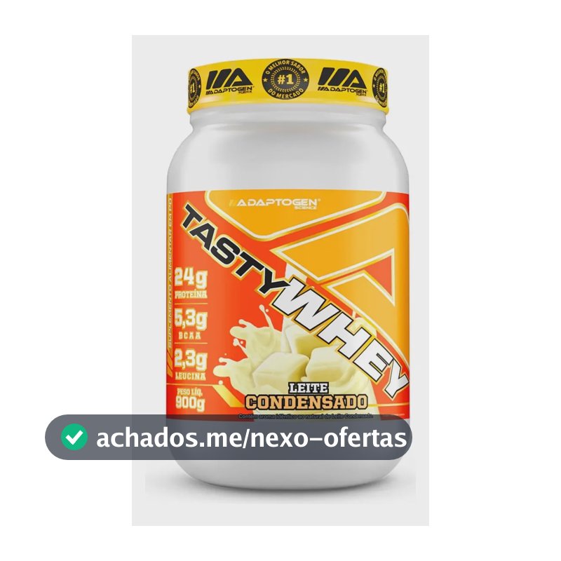 Proteína Adaptogen Science Tasty Whey Gourmet em pó sabor Leite condensado x 900g