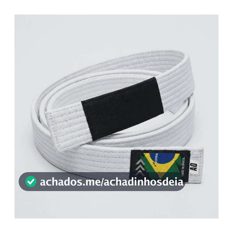Faixa Jiu Jitsu Adulto Conforto Premium Reforçada  Branco A2