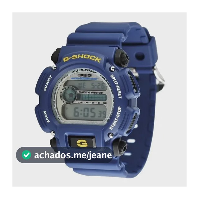 Relogio Casio G-shock Dw-9052  Azul Wr 200 Cronometro Nfe Azul Cinza