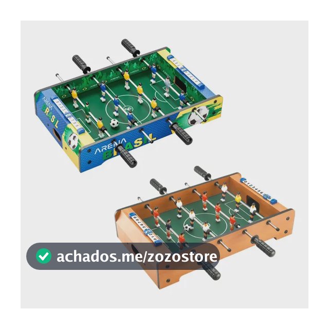 Mesa Pebolim Infantil Mini Jogo De Futebol Arena Maxi Toys Azul