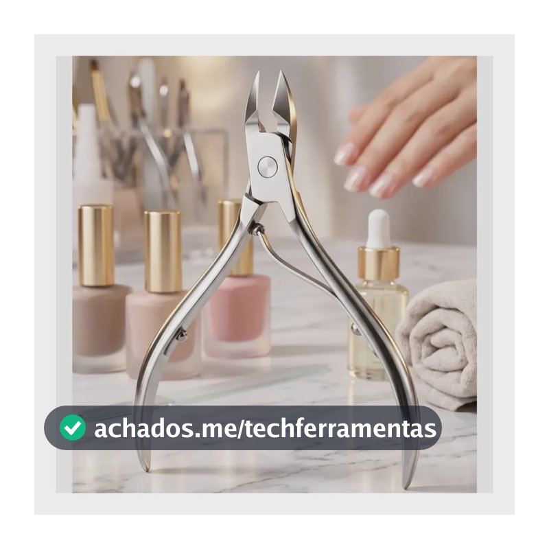 Alicate De Cutícula Aço Inox Classic Profissional Dobrável