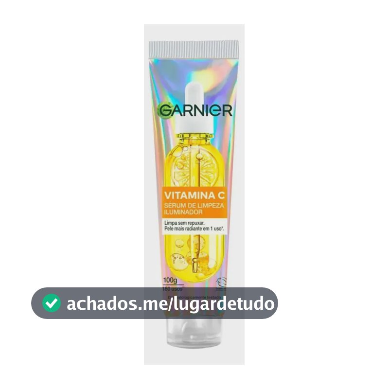 Garnier Sérum de Limpeza Facial Iluminador com Vitamina C, Antimarcas, Pele normal a oleosa, Serumnete 100G