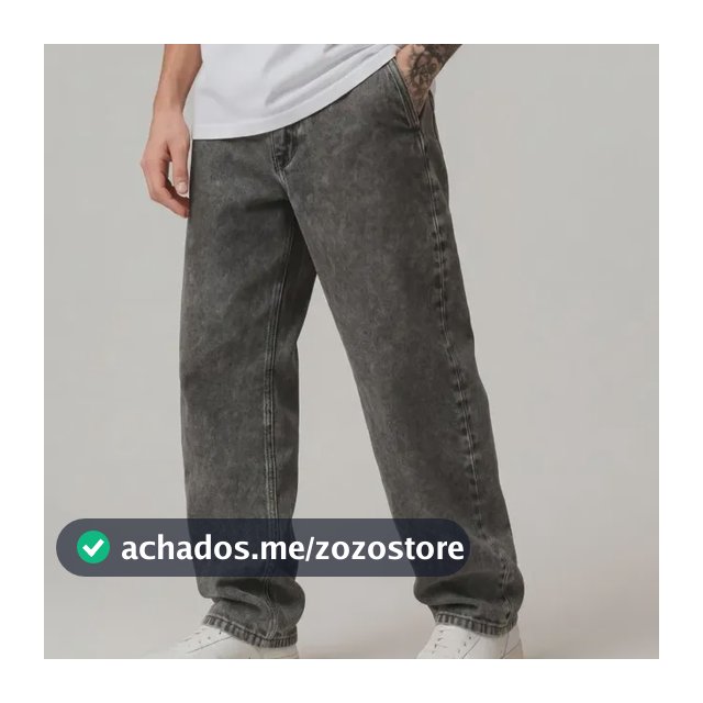 Calça Balão Jeans Masculina Baggy Larga Streetwear Estonada
