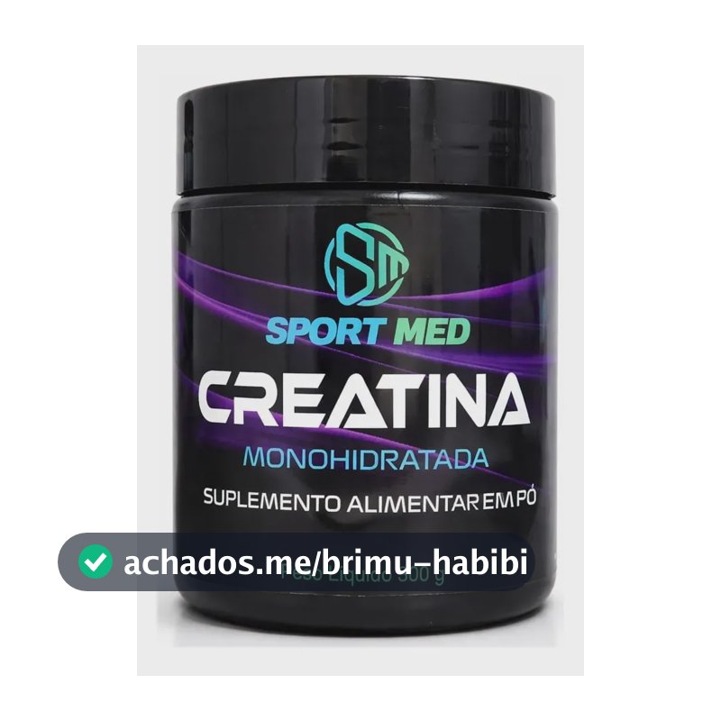 Creatina Monohidratada Sport Med Pote 300g - 100% Pura Sem Sabor