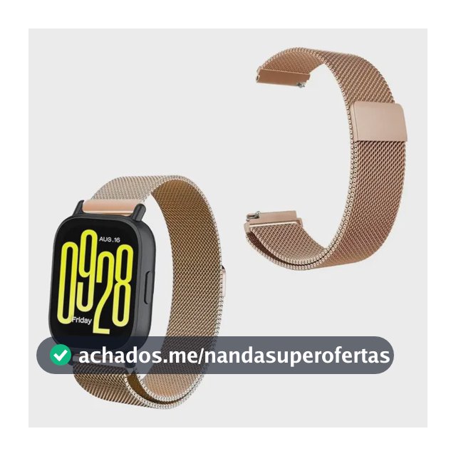 Pulseira Com Fecho Magnético Para Redmi Watch 5 Active
