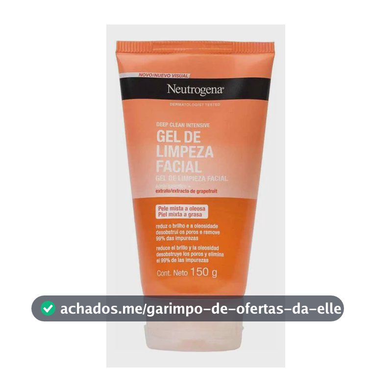 Sabonete Facial Neutrogena Deep Clean Gel Grapefruit Oleosa Dia