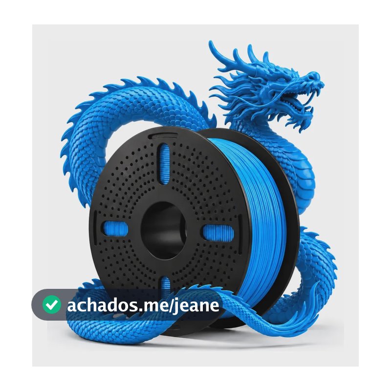 Filamentos Impressora 3d Print Pulse 1 Kg Pet G 1.75mm Core Azul Ceu