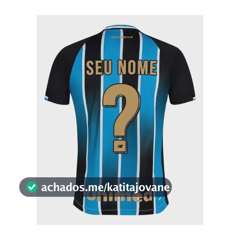 Camisa Gremio Fbpa Home E Away 2026/27 Personalizada Azul P