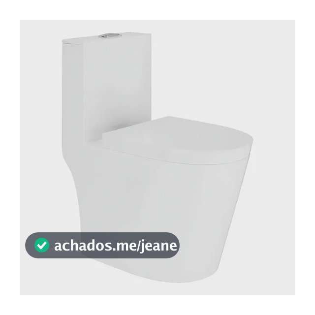 Vaso Sanitário Monobloco Caixa Acoplada Completo Cor Branco
