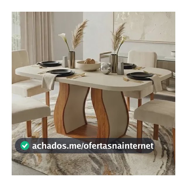Sala De Jantar 130x90 Lisboa 4 Cadeiras Bom Pastor Naturale/off Linho Off