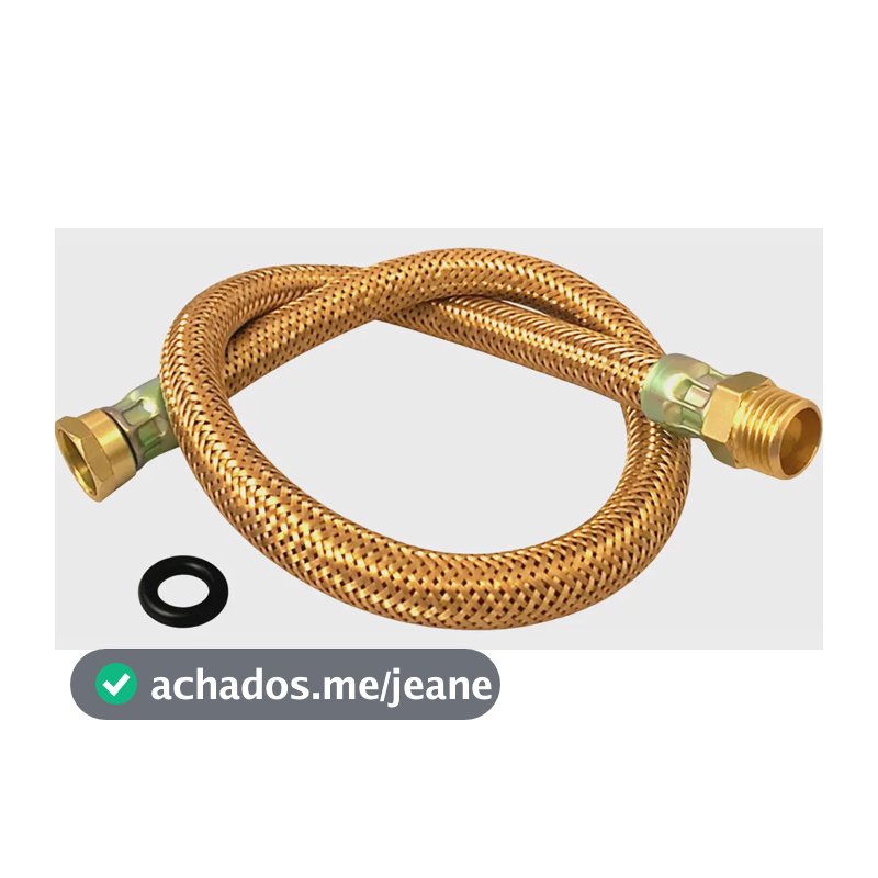 Mangueira Gás Encanado 40,60,80cm,1m, 1,20m,2m Cobre 60 Centímetros