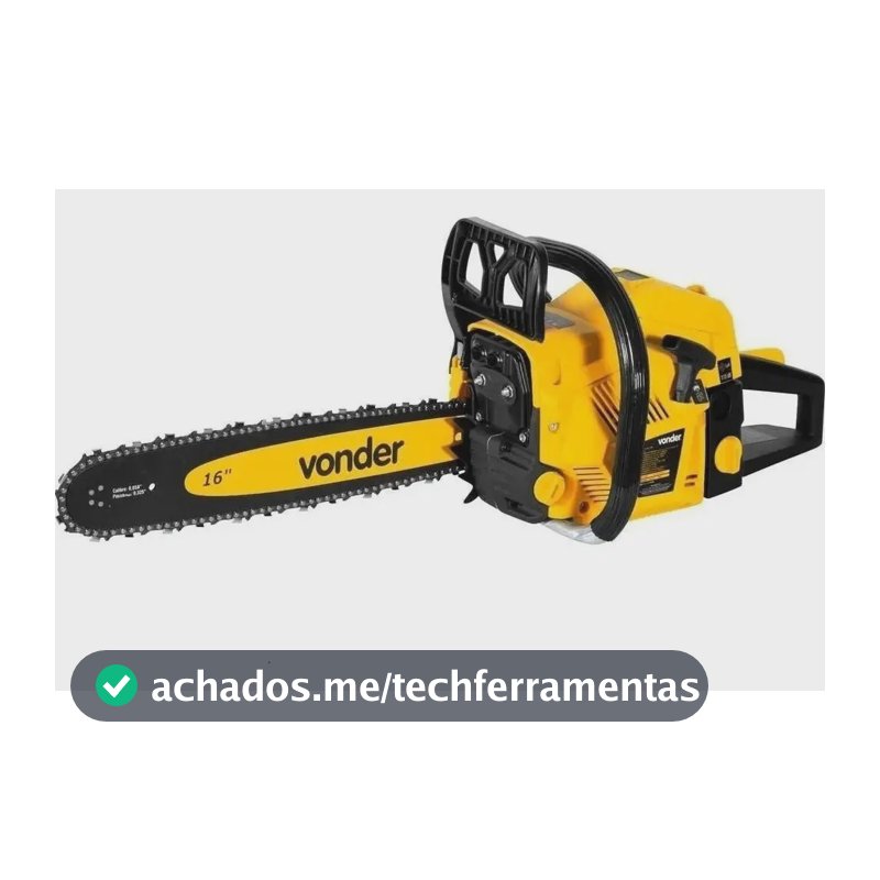 Motosserra a gasolina 2 tempos 44cc MGP 450 sabre 16”/40 cm - Vonder