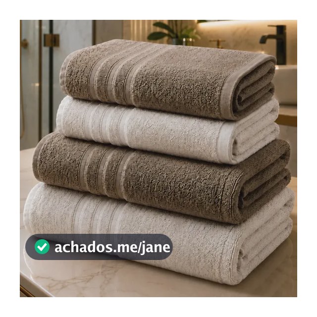 Jogo De Toalhas De Banho Brasilchic Extra Soft Premium 100% Algodão Grossa Macia Kit 4 Peças Rosto Banhão Grande