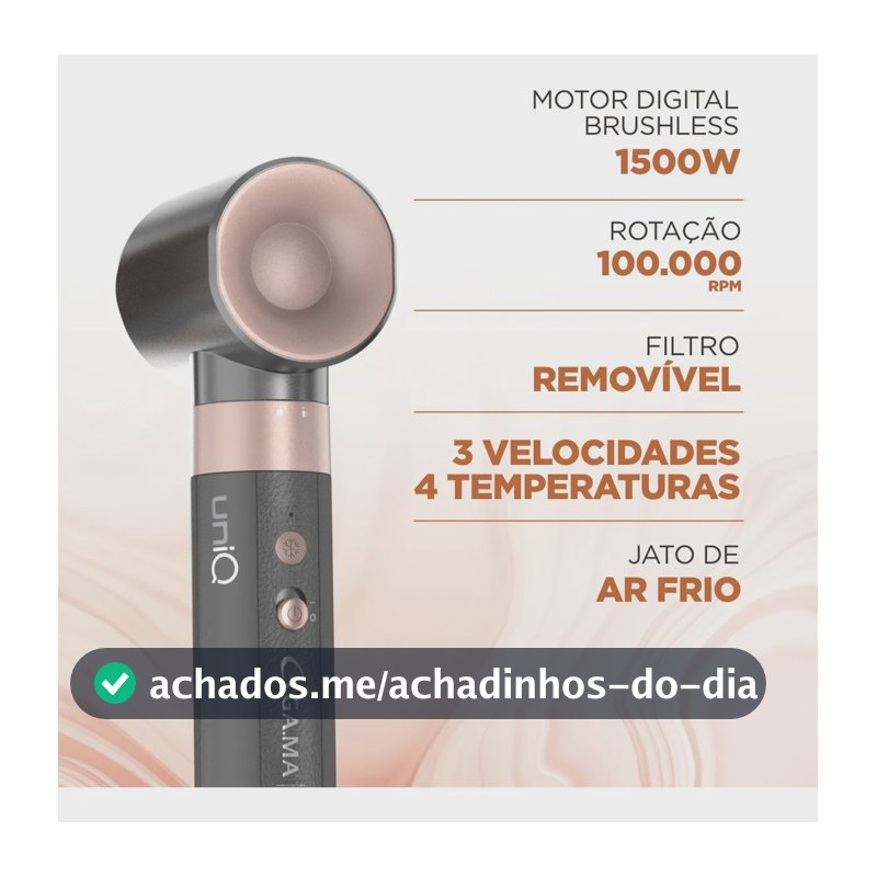 Modelador Ga.ma Uniq Aura 4 Em 1 Cinza/rose