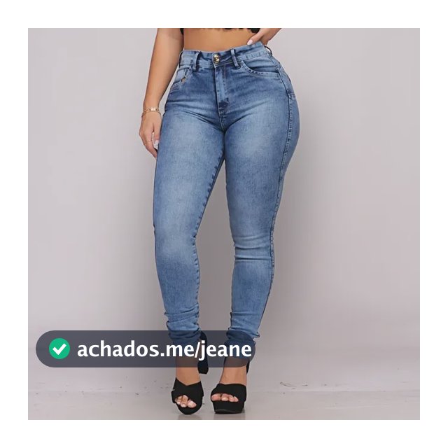 Calça Jeans Feminina Cós Alto Empina Bumbum Patria Brasil