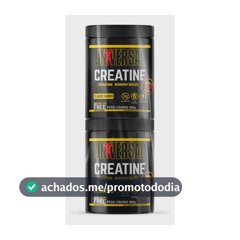 Kit Creatina Monohidratada Universal Nutrition 400g Pura sem Sabor