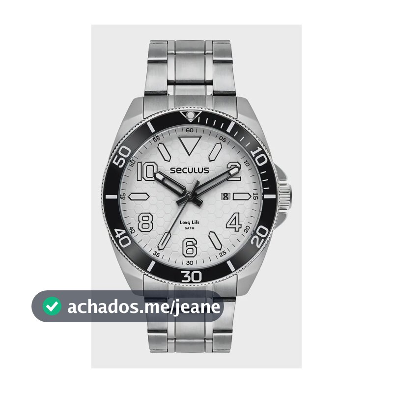Relógio Masculino Long Life Seculus Preto 77242g0svna1