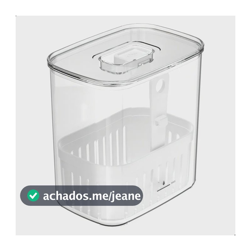 Organizador De Temperos Ou 1,5l Linha Clear Fresh