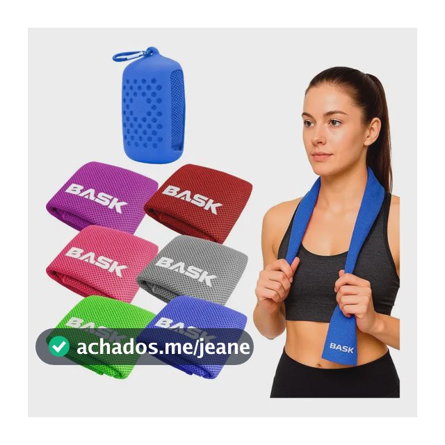 Toalha Refrescante Multifuncional Esportes 90x30cm Bask