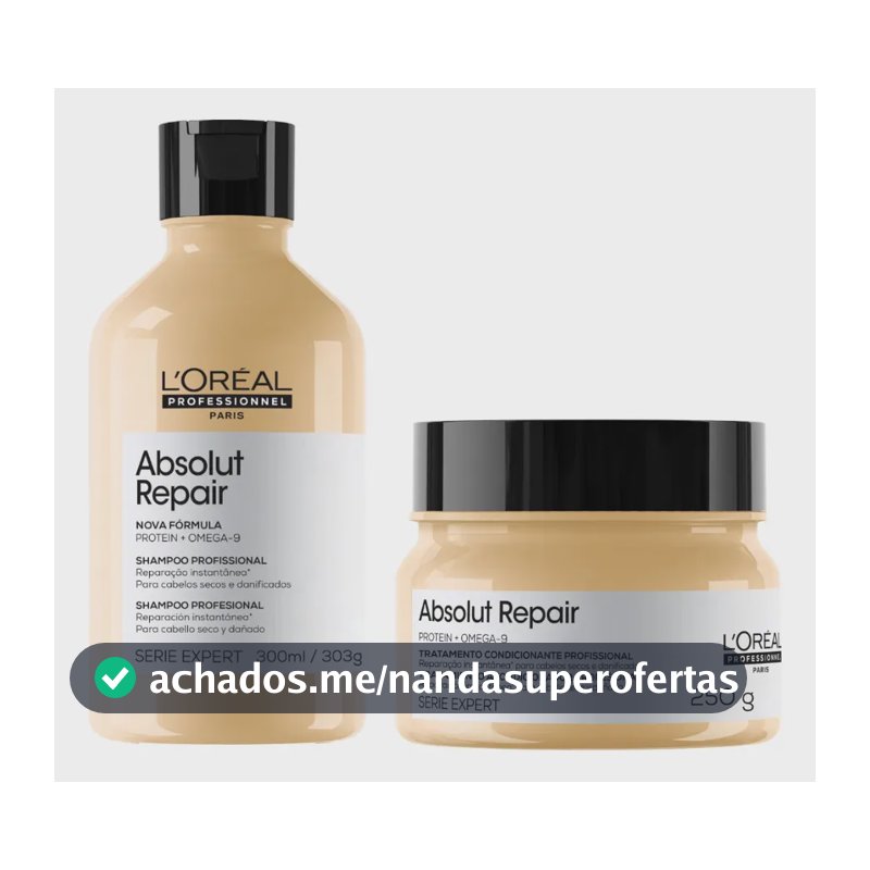 L'oréal Expert Absolut Repair Shampoo 300ml + Máscara 250g