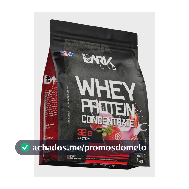 Whey Protein Concentrado 1kg Morango Dark Lab